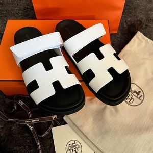 NIB Hermes Chypre Sandal - Blanc